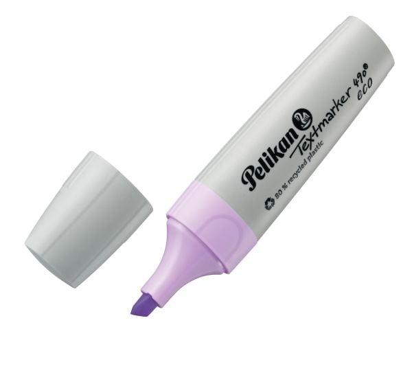 Pelikan Textmarker 490 eco, 6 stk, Flerfarvet, Mejselspids, Genanvendt plast, Fed/fin/medium, 1 mm