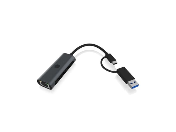 ICY BOX - Verkkosovitin - USB 3.2 Gen 1 - 10/100/1000/2500Base-T x 1 - lajittelu