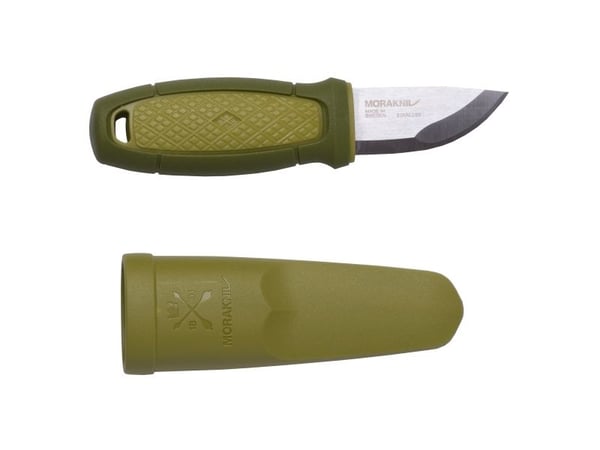 Morakniv Eldris, Single/enkelt, Jaktkniv, Drop punkt, Rustfritt stål, Termoplastisk elastomer (TPE), Grønn