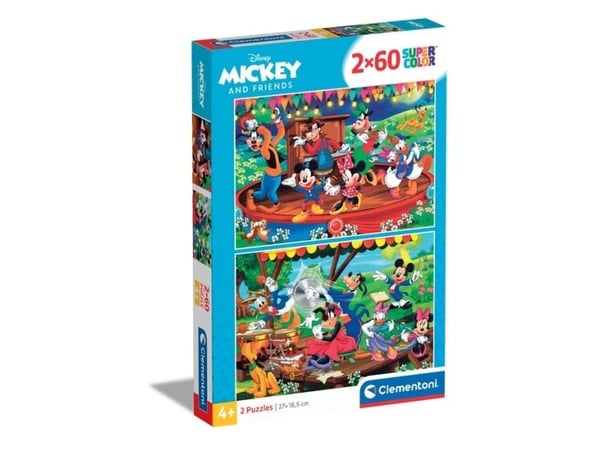 Clementoni Supercolor Disney Mickey And Friends, 60 stykker, Fjernsyn/ filmer, 3 år