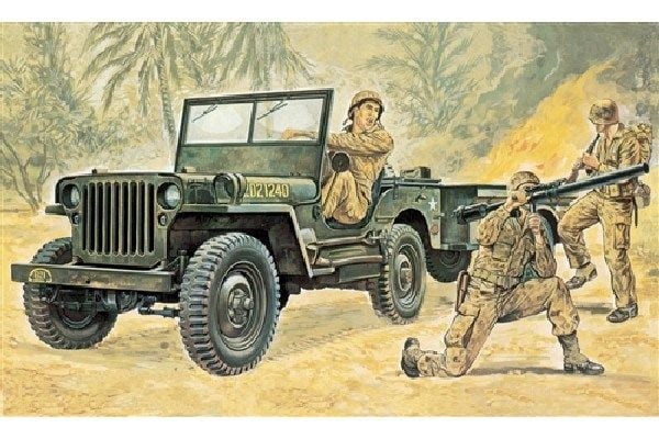 Italeri Jeep, Military car model, Monteringssett, 1:35, Jeep, Alle kjønn, Plast