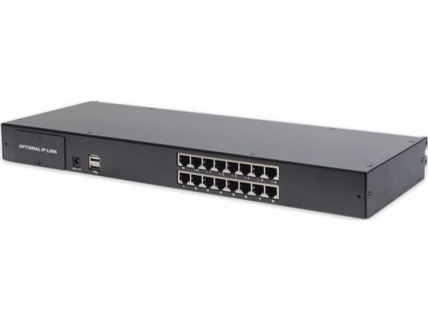 DIGITUS Professional DS-72217 - KVM-svitsj - 16 x KVM port(s) - rackmonterbar