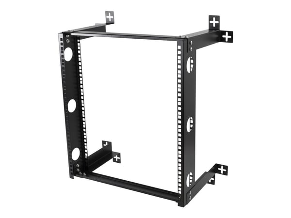 DELTACOIMP 19-DTSR0512 - Rack öppen ram - väggmontering - svart - 12U - 19"