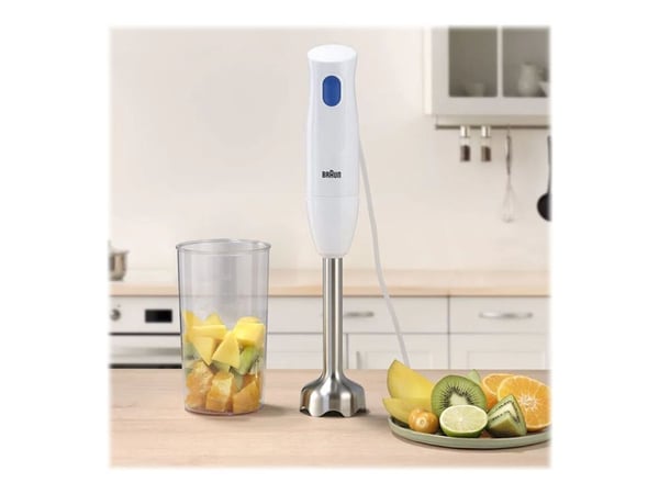 Braun Multiquick 1 MQ10.001M WH - Håndmikser - 450 W - hvit/blå