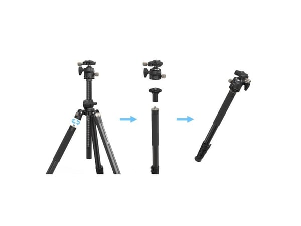SmallRig 4288, 3 jalkoja, musta, 185 cm, 2,08 kg