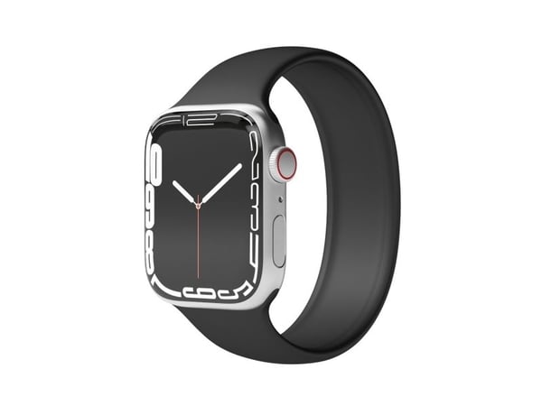 Vonmählen Solo Loop, Strop / Belte, Smartklokke, Svart, Apple, Apple Watch 42 mm / 44 mm / 45 mm / 49 mm, Silikon