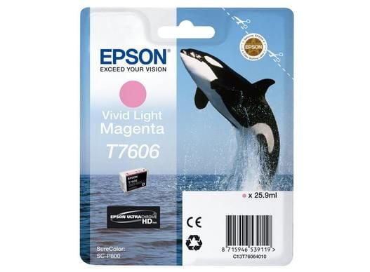 Epson C13T76064N10, Vaalea Magenta, 25,9 ml, 1 kpl, Kertapakkaus