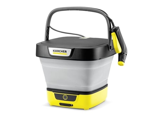 Kärcher OC 3 foldbar, kompakt, batteri, 1,8 m, lavtrykk, 8 l, svart, hvit, gul