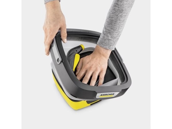 Kärcher OC 3 foldbar, kompakt, batteri, 1,8 m, lavtrykk, 8 l, svart, hvit, gul