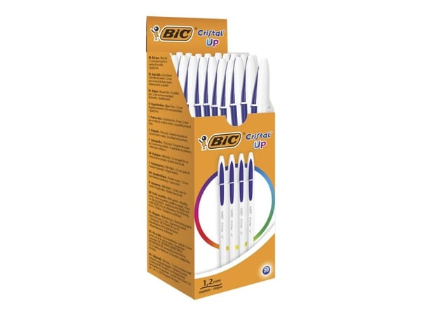 BIC Cristal UP - Kulspetspenna - blå - 1.2 mm (paket om 20)