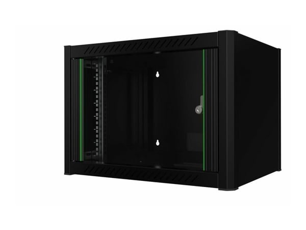 Lanview - Rack skap - 60 x 45 - veggmonterbar - svart, RAL 9005 - 6U - 19"
