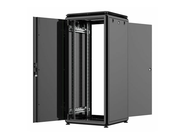 Lanview by Logon Data Line - Rack skap - 600 x 600 mm, data line - free-standing - svart - 26U - 19"