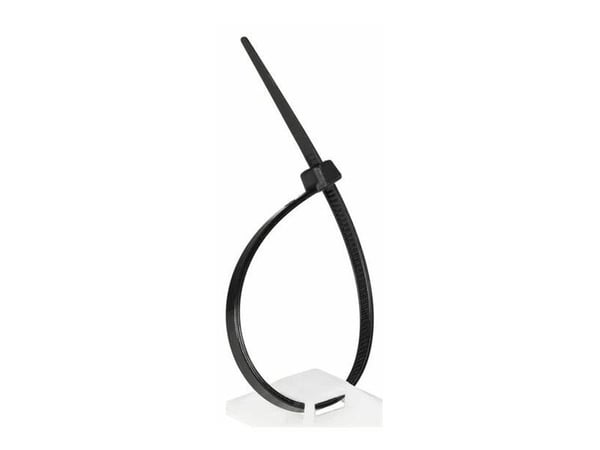 Lanview LVT-CABLEMOUNT-50W, Polypropeeni (PP), Valkoinen, 150 mm, 12 mm, 166 g, 180 g