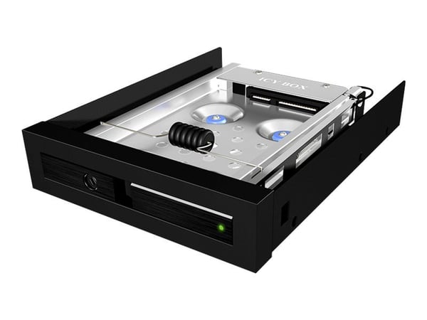 ICY BOX IB-2217aStS - Uttagbar harddiskramme - fra 3,5" til 2,5" - svart