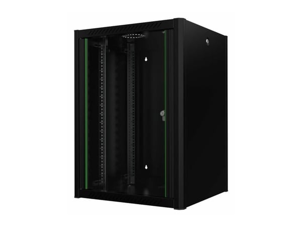 Lanview by Logon - Rack skap - 60 x 56, pro - veggmonterbar - svart, RAL 9005 - 16U - 19"