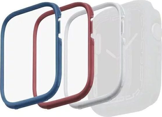 UNIQ kehys Moduo 3in1 Apple Watch Series 4/5/5/6/7/8/SE 44/45mm Sininen-punainen-valkoinen
