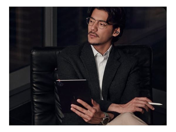 Huawei FreeClip - True wireless-hodetelefoner med mikrofon - åpent øre - over-øret-montering - Bluetooth - svart