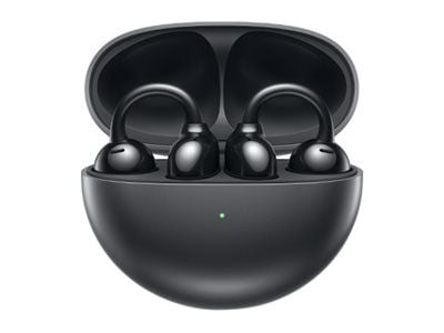 Huawei FreeClip - True wireless-hodetelefoner med mikrofon - åpent øre - over-øret-montering - Bluetooth - svart