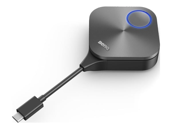 BenQ TWY31 - Nettverksmediestrømadapter - USB-C - Wi-Fi 5 - sølvgrå