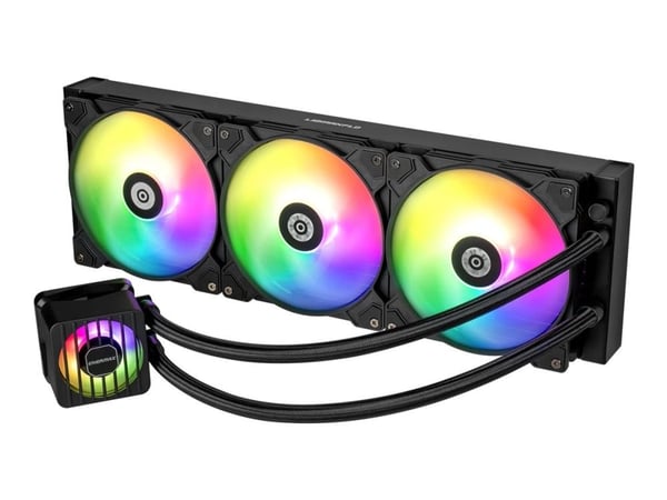 Enermax LIQMAXFLO ELC-LMF420T-ARGB - Væskekjølesystem for prosessor - 38mm thick radiator - Radiatorstørrelse: 420 mm - (for: LGA115x Socket, LGA12...