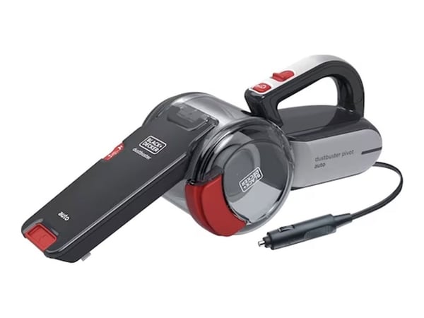 Black & Decker DustBuster Pivot Auto PV1200AV-XJ - Støvsuger - håndholdt - uten pose - rød/grå