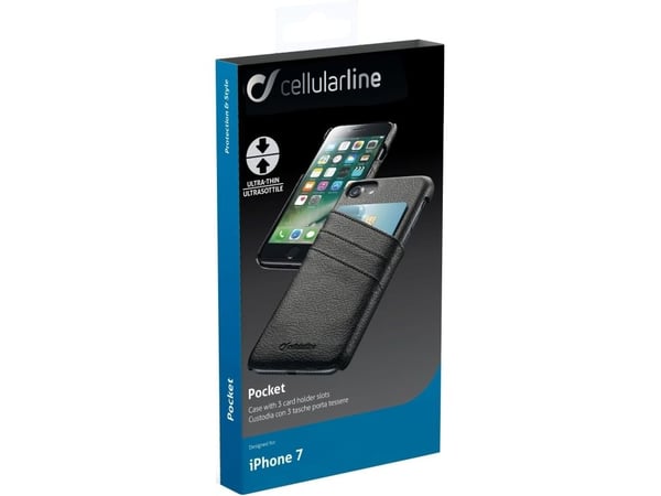 Cellularline SMARTPOCKETIPH747K, Etui, Apple, iPhone 7, 11,9 cm (4.7"), Svart