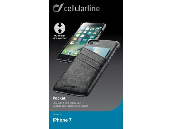 Cellularline SMARTPOCKETIPH747K, Etui, Apple, iPhone 7, 11,9 cm (4.7"), Svart