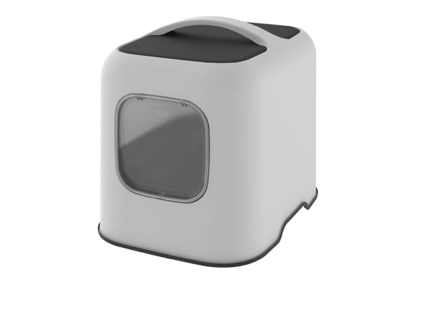 Rotho BIALA, Katt, Kattedo med lokk, Hvit, Plast, 395 mm, 510 mm