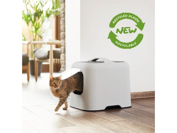 Rotho BIALA, Katt, Kattedo med lokk, Hvit, Plast, 395 mm, 510 mm