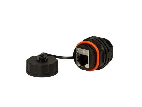 Techly IWP-MD C6A-IPPANT, RJ45, RJ45, Sort