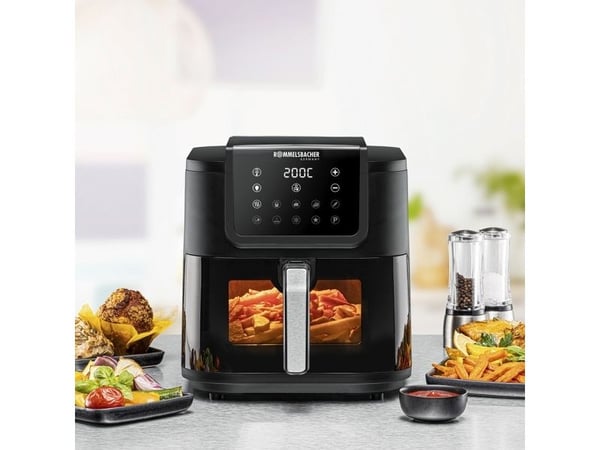 Rommelsbacher FRH 1700, Varmluftsfrityr, 8 l, 1 kg, 60 °C, 200 °C, 60 min