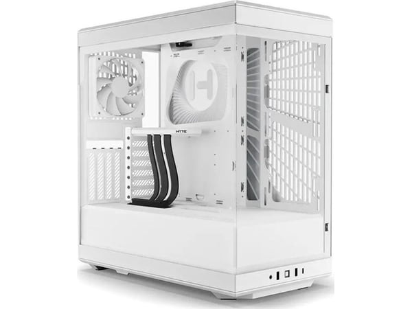 HYTE Y40 - - genomskinlig sidopanel (härdat glas) - ingen strömförsörjning - USB/ljud