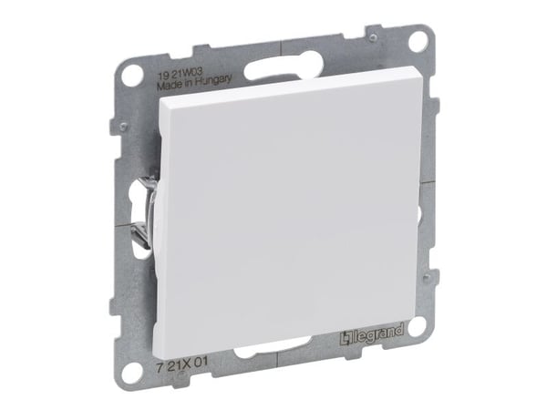 Legrand SUNO - Yksinapainen kytkin - 10 AX - 250 V~ - automaattiset liittimet, valkoinen - Legrand 721101 himp