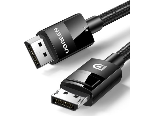 Ugreen - DisplayPort-kabel - DisplayPort (hann) til DisplayPort (hann) - DisplayPort 1.4 - 1 m - 4K-støtte, 8K-støtte - svart