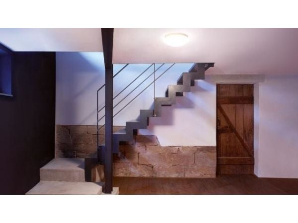 Steinel RS 16 - Vegg/taklampe - LED - 9.5 W - varmt hvitt lys - 3000 K - opal