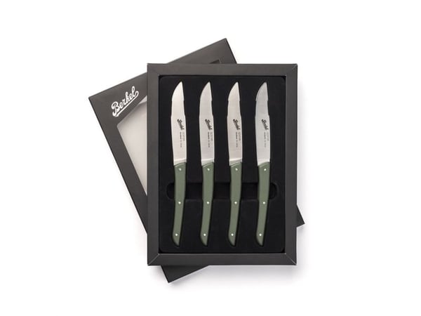 Berkel KCO4SW11SROBL, Steik kniv, 11 cm, Rustfritt stål, 4 stykker