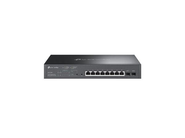 TP-Link JetStream TL-SG2210MP - Switch - smart - 8 x 10/100/1000 (PoE+) + 2 x SFP - rackmonterbar - PoE+ (150 W)