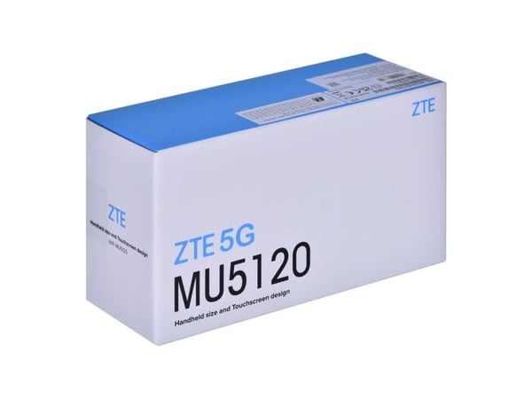 ZTE MU5120, Matkapuhelinverkon modeemi, musta, Wi-Fi 6 (802.11ax), Akku, 33 W, 159 mm