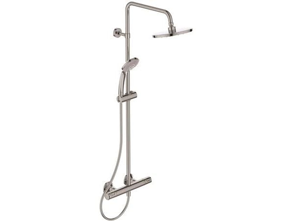 Ideal Standard Idealrain Ceratherm T25 brusesystem i krom - hovedbruser Ø200 mm samt håndbruser Ø100mm