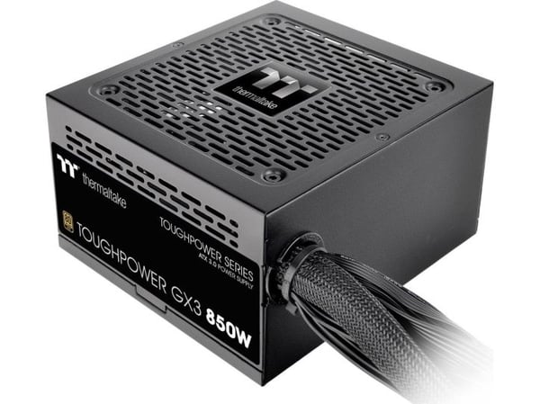 Thermaltake ToughPower GX3 - Strømforsyning (intern) - ATX12V 3.0/ EPS12V - 80 PLUS Gold - AC 100-240 V - 850 watt - svart