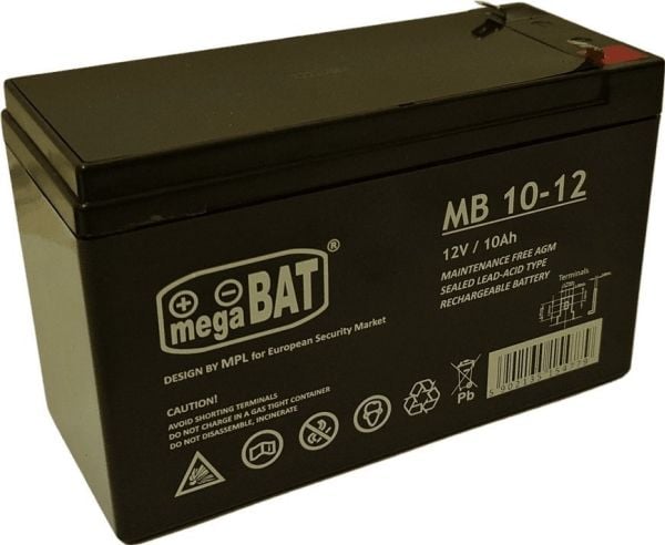 MegaBat Akumulaattori AGM 12V 10Ah megaBAT