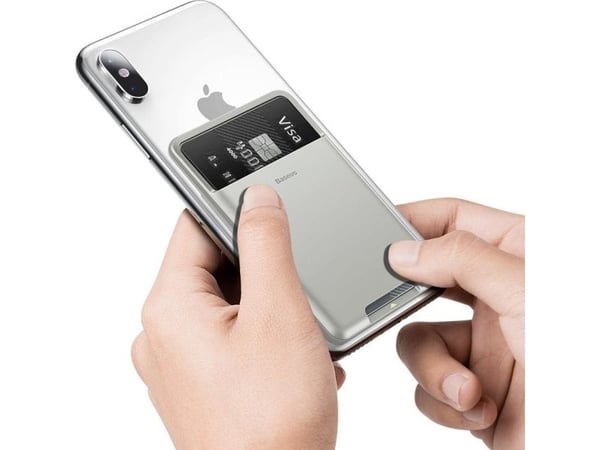Baseus selvklebende kortholder for telefon-/dokumenter grå (ACKD-B0G)