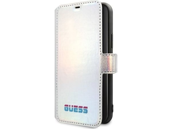 Guess fodral till iPhone 11 Pro GUFLBKN58BLD silver vändbart regnbågsdesign