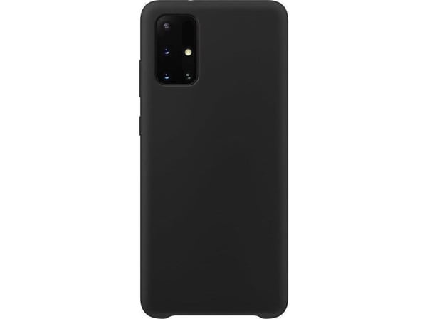 Silicone-deksel mykt fleksibelt gummibelagt til Samsung Galaxy A72 4G - svart