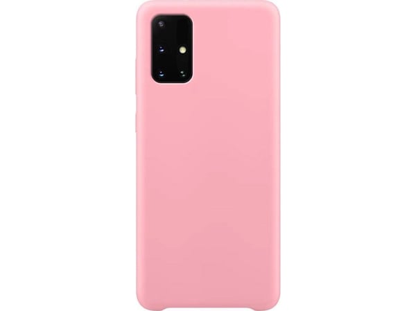 Silicone-deksel mykt fleksibelt gummibeskyttelse til Samsung Galaxy A72 4G - rosa