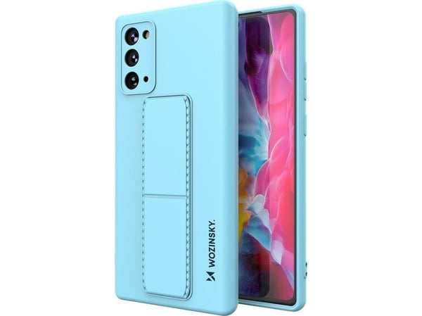 Wozinsky Kickstand etui i silikon med stativ til Samsung Galaxy Note 20 - navy blue
