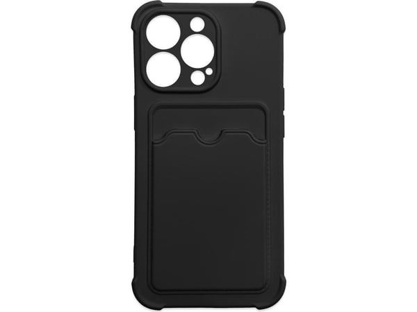 Card Armor fodral/portmonnä för Xiaomi Redmi 10X 4G / Xiaomi Redmi Note 9 - silikon armor med airbag - svart