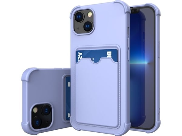 Hurtel Card Armor Case Case Cover for Xiaomi Redmi 10X 4G / Xiaomi Redmi Note 9 Card Wallet Silikon Armor Air Bag Cover Blue