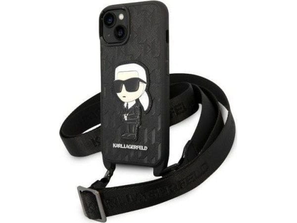 Karl Lagerfeld KLHCP14SSTKMK iPhone 14 6,1" sort/sort hardcase Monogram Ikonik Patch