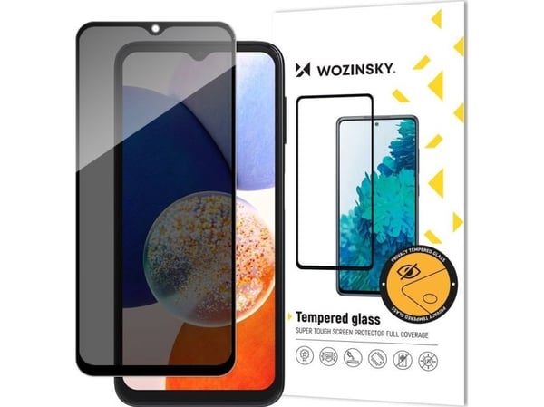 Wozinsky Privacy Glass herdet beskyttelsesglass til Samsung Galaxy A14 5G / Galaxy A14 / Galaxy A34 5G med Anti Spy